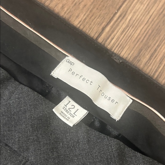 GAP Perfect Trouser Women’s Size 12L Grey Plaid Dress Pants 35.5” Inseam - Picture 3 of 6